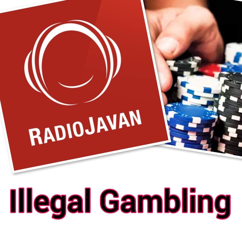How does Radio Javan transmit illegal black money of gambling to the