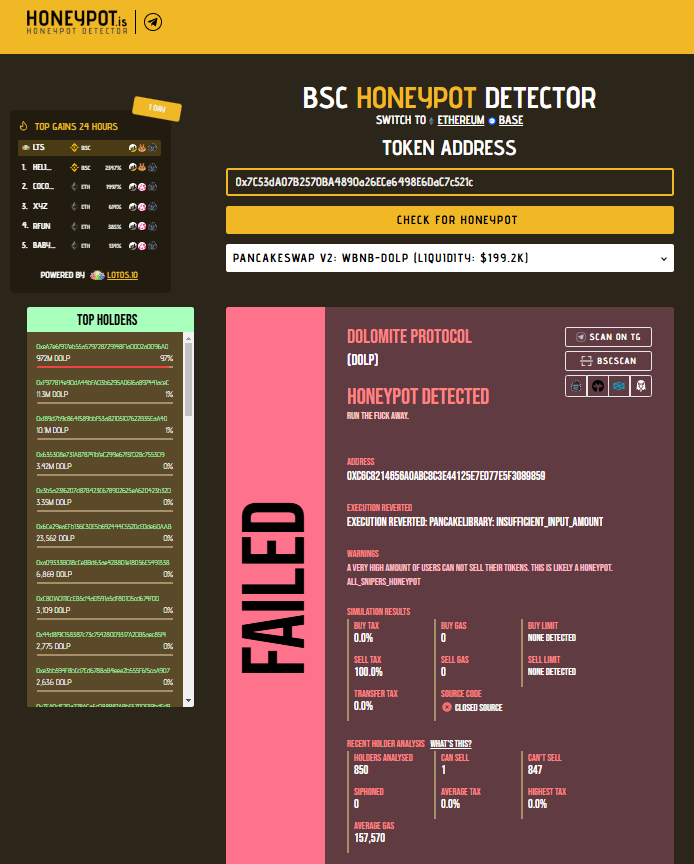Honeypot result